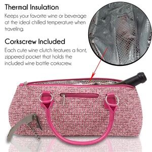 PINK Wine Clutch Wine Purse
Safari Design